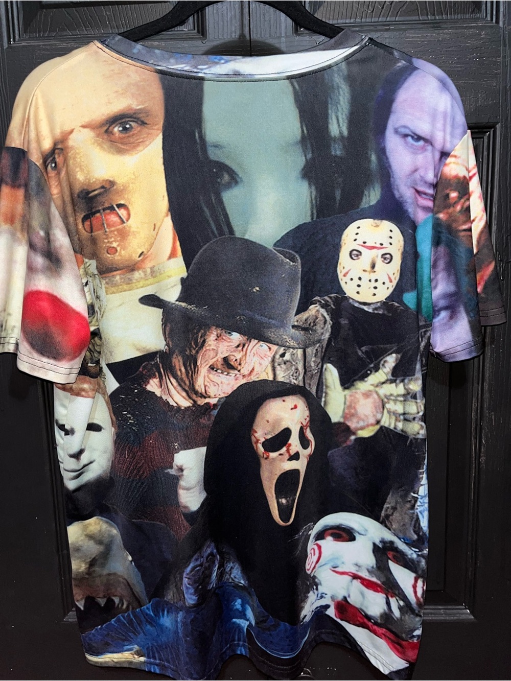 Classic Horror Movie Villains Mashup T-Shirt UNISEX L / XL (Tagless) - Picture 7 of 8